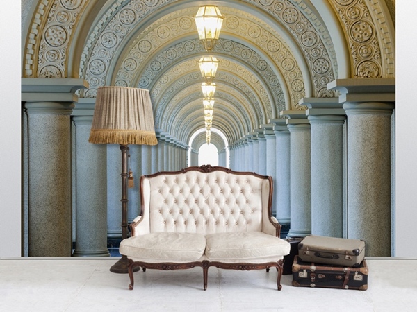 Interior decorado con Fotomural Arhway 128