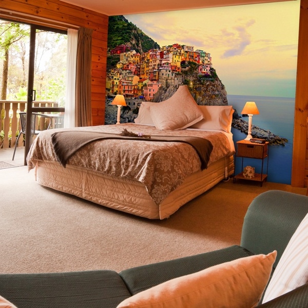 Interior decorado con Fotomural Cinque Terre Coast 130