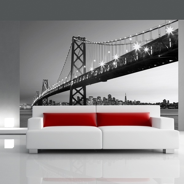 Interior decorado con Fotomural San Francisco Skyline 134