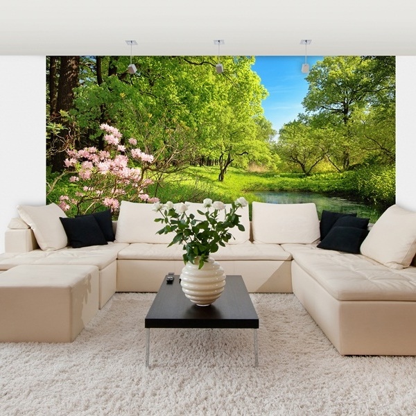 Interior decorado con Fotomural Park in the Sping 136