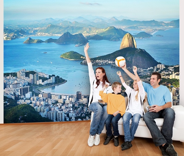 Interior decorado con Fotomural Rio 145