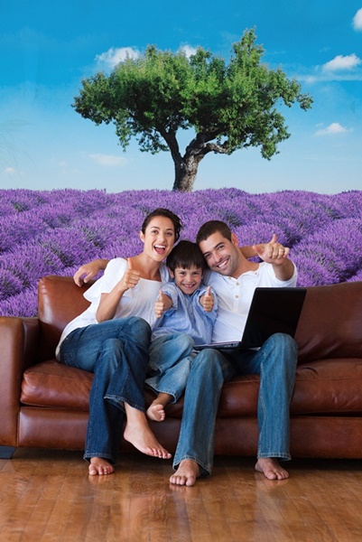 Interior decorado con Fotomural  Provence 309