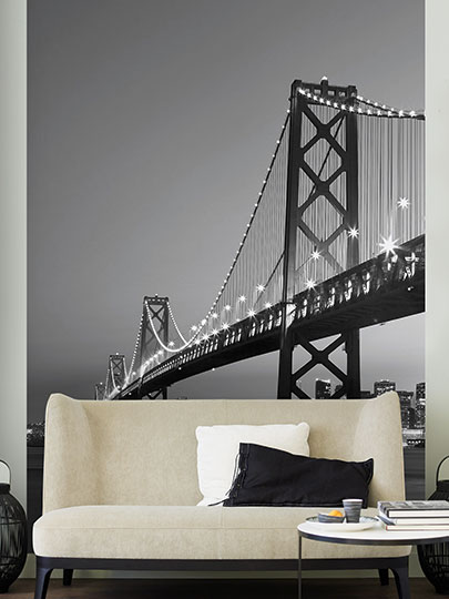 Interior decorado con Fotomural  San Francisco Skyline 387