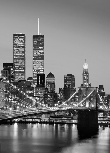 Fotomural Manhattan Skyline  at Night 38