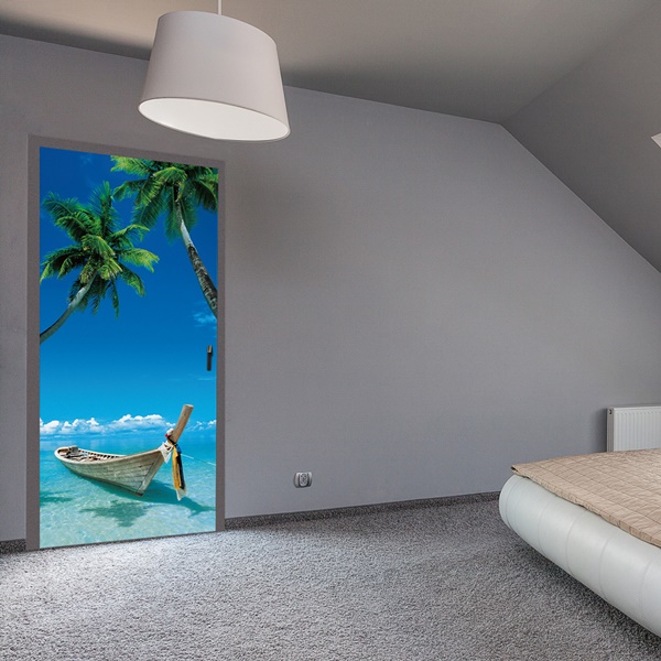 Interior decorado con Fotomural Puerta Eternal Quest 503