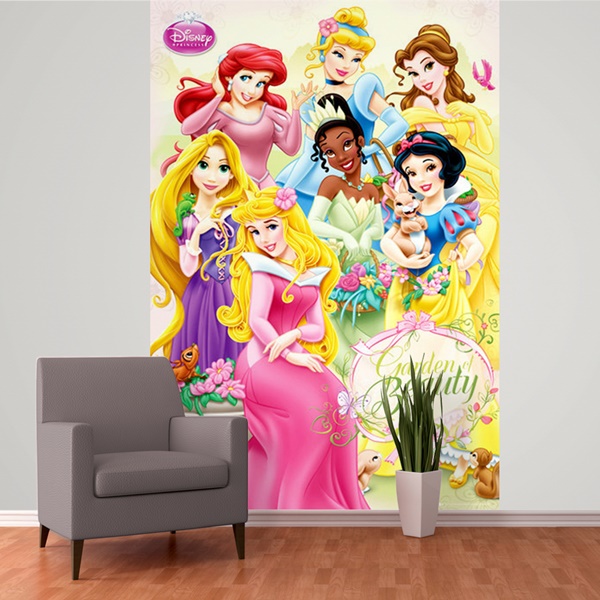 Interior decorado con Fotomural W2PL PRINCESS 001