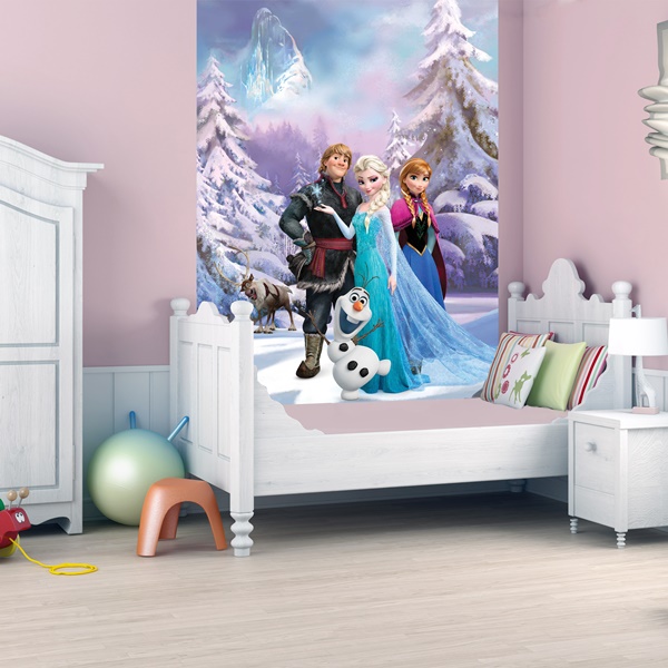 Interior decorado con Fotomural W2PL FROZEN 001