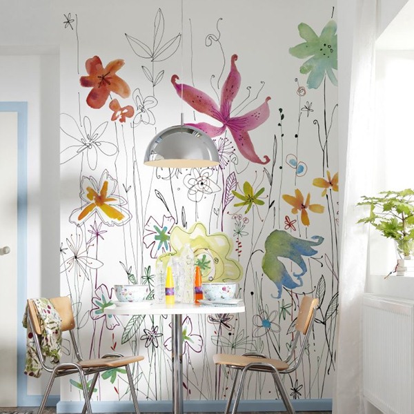 Interior decorado con Fotomural V4-719