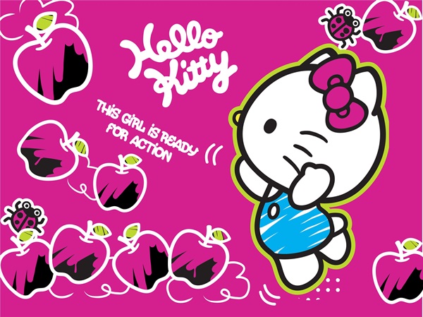 Fotomural Hello Kitty Ready for action FT xxl 1474