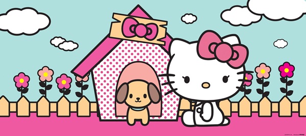 Fotomural Hello Kitty & Dog FTG 0937