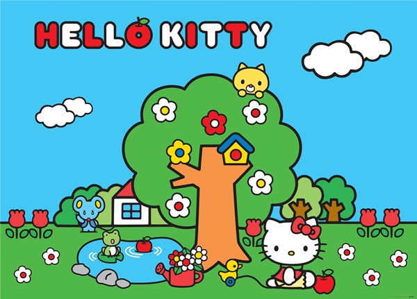 Fotomural Hello Kitty Forest FTM 0854