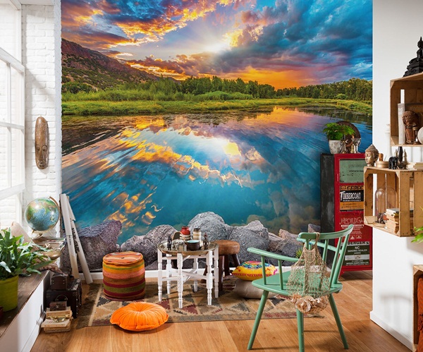 Interior decorado con Fotomural Day Break XXL4-016