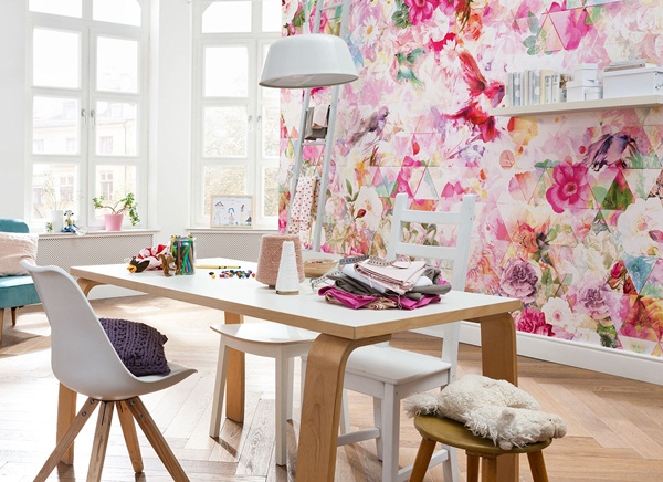 Interior decorado con Fotomural Prisma XXL4-019