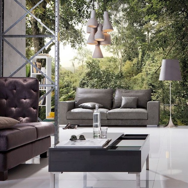 Interior decorado con Fotomural Dschungel XXL4-024