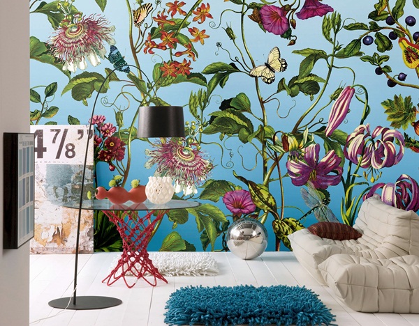 Interior decorado con Fotomural Jardin XXL4-029